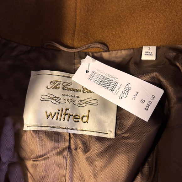 New womens small Aritzia Wilfred Cocoon Long wool and cashmere trench coat - Picture 6 of 10